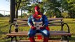 SUPER SPIDERMAN vs THE MASK IRL - Spider-man Diet Coke and Mentos Prank - Real Life-QdSl