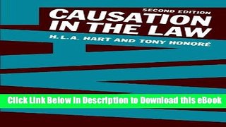PDF [FREE] Download Causation in the Law Read Online Free
