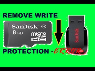 How to fix write protection error in USB, memory card, flash Drives