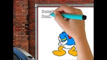 Easy Drawing tutorial Mickey mouse Club House Kids Coloring book page - Kiddie Toys