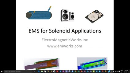 Webinar: Solenoid performance simulation in EMS SolidWorks - YouTube
