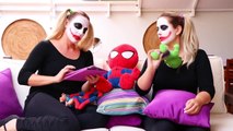 Joker Girl vs Joker Girl Twins PEPPER ON KINDER SURPRISE EGGS PRANK! - Real Life Superheroes Fu