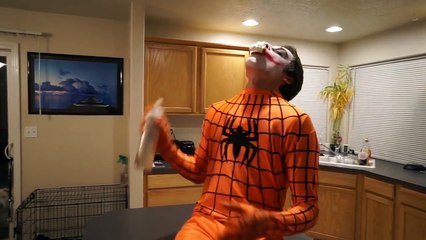 Orange Spiderman vs Twin Joker vs Bad Scary Clown   In Real Life Superhero Movie-g4I8