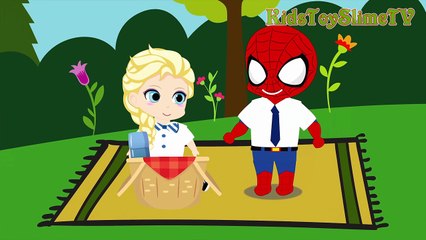 Spiderman & Frozen Elsa Fight with Giant Ant Funny Story! w_ Pikachu, Superman Superhero Fun IRL--4