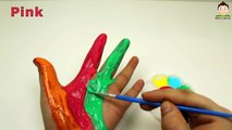 Learn Colors and Numbers for Children and Toddlers - Body Paint Finger Family Song Nursery