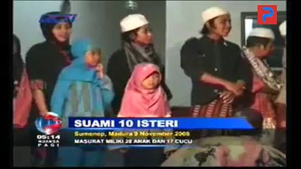 Hebat orang ini punya 10 istri dalam satu rumah