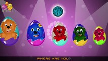 Mega Gummy bear surprise eggs shapes toys finger family nursery rhymes for kids | Colors t