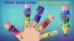 Finger Family (Pencil Family) Nursery Rhyme | Pencil Finger Family Song | 3D Rhymes Songs