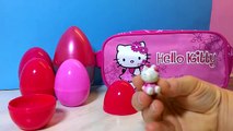 7 Hello Kitty Surprise Eggs Unboxing Kinder Surprise Eggs Very Cute Hello Kitty