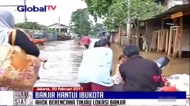 Basuki Tjahaja Purnama Segerakan Tinjau Daerah Terdampak Banjir