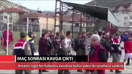Kendisine küfreden taraftarlara saldırdı