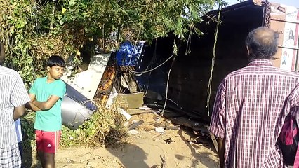 truck accident at kerala road. caught from camera