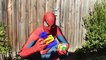 Spidergirl Pranks Spiderman! Bubble Gum Poo Toilet Prank! Bad Baby Joker Spiderbaby Superhero Fun!-L