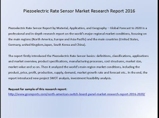 Piezoelectric Rate Sensor Market Research Report 2016