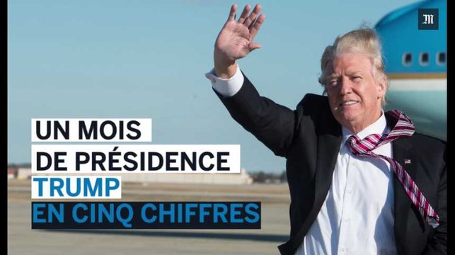 Trump : un mois de présidence en 5 chiffres
