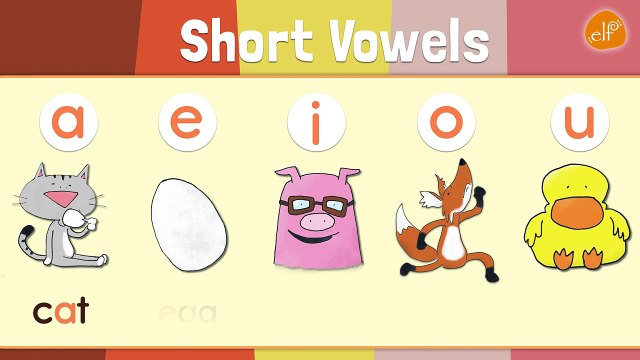 Short Vowels Chant for Kindergarten - Three Letter and Four Letter Words - ELF Kids Videos-qOT