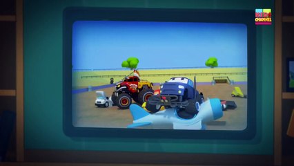 Little red car   monster truck Dan   We are the monster tr