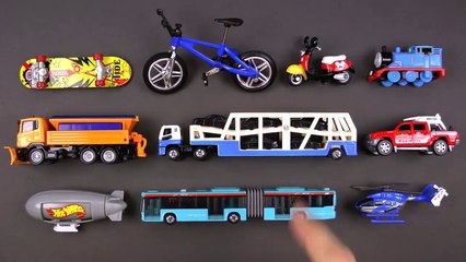 Learning Street Vehicles for Kids #3 - Hot Wheels, Matchbox, Tomica トミカ Cars and Trucks, Siku-Ap8uzQ