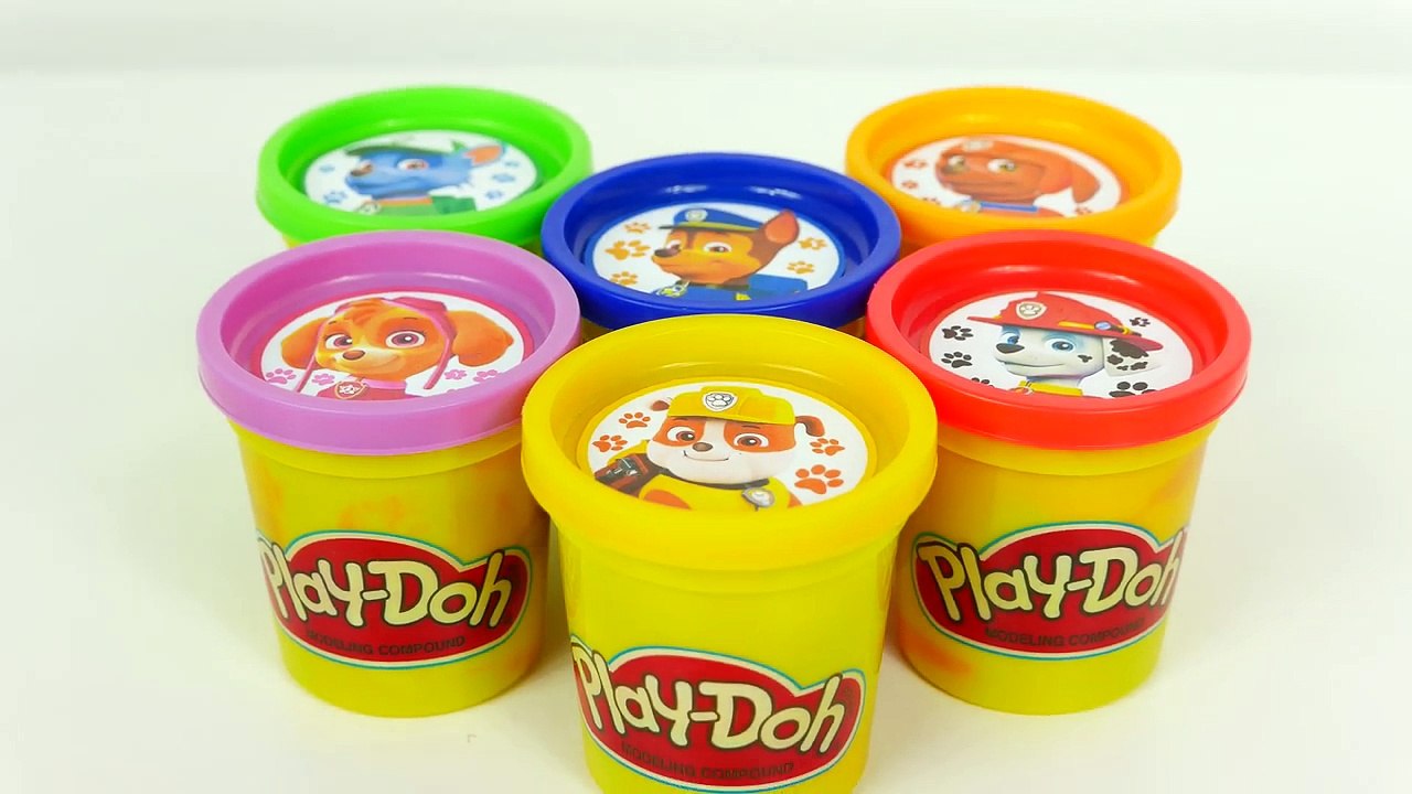 PAW PATROL Play Doh Cans Surprise Eggs – Chase Marshall Shopkins Hulk Toys