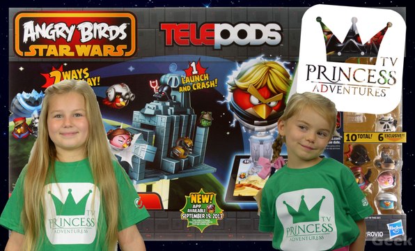 PrincessAdventuresTv open ana play Angry Birds Star Wars TelePods game
