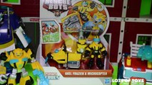Protoman Reviews: Transformers Rescue Bots Bumblebee and Axel Frazier with the Microcopter