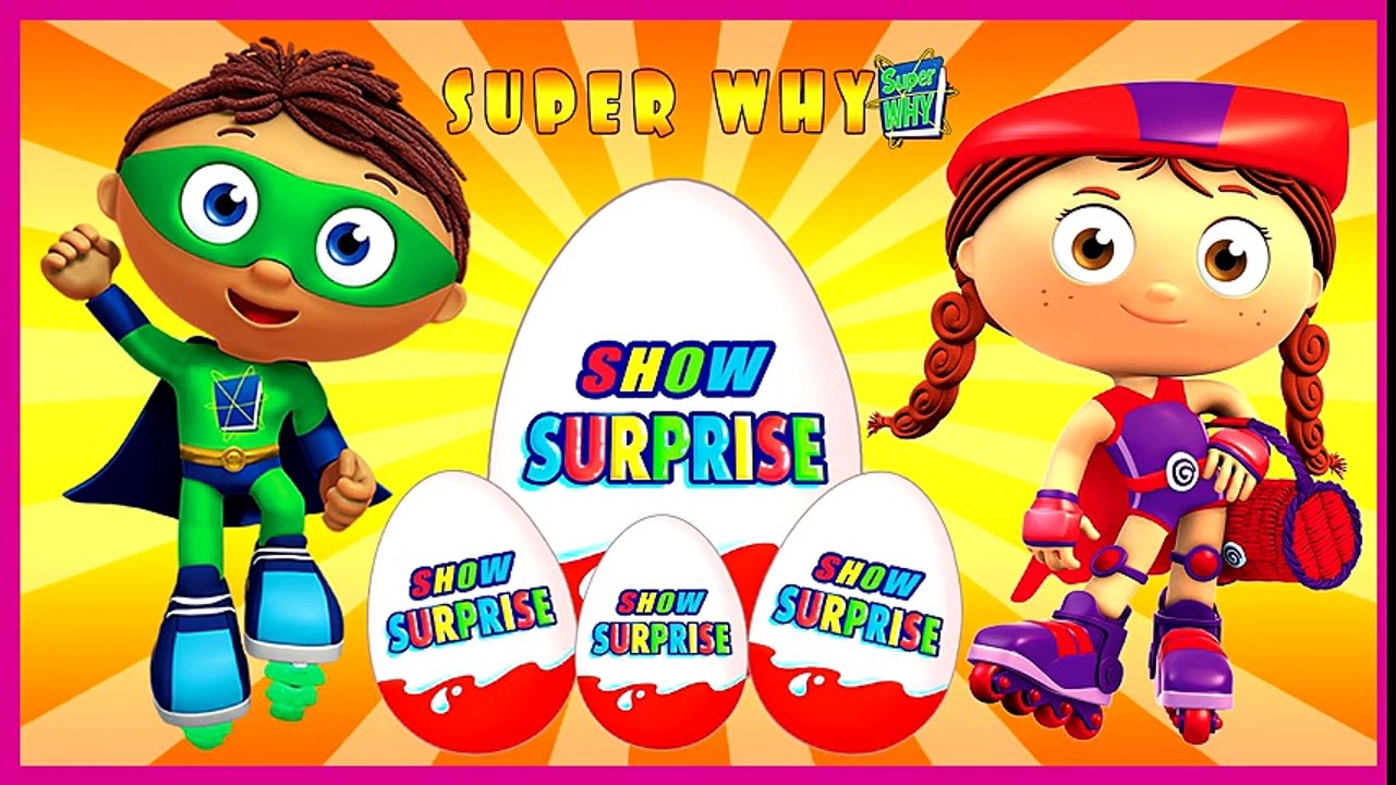 Best Surprise Show!!! Kinder Surprise - Super Why. Супер Том и Грамотеи - новый мультик Киндер сюрприз!!!