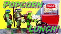 Teenage Mutant Ninja Turtles Coca-Cola Popcorn Machine Mikey Makes a Mess Spills Candy and Treats-7kHZ