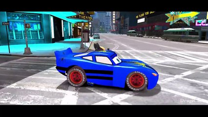 BLUE LIGHTNING MCQUEEN Cars Custom Colors meets Spiderman + Mickey Mouse + Children Songs