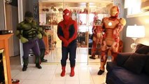 Superhero Dance Party In Real Life - DEADPOOL, BATMAN, SPIDERMAN, HULK, MASTER CHIEF, IRON