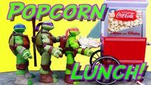 Teenage Mutant Ninja Turtles Coca-Cola Popcorn Machine Mikey Makes a Mess Spills Candy and Treats-7kH