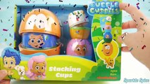Play Doh BUBBLE GUPPIES SURPRISE EGGS Stacking Nesting Cups Pocoyo Disney Frozen HelloKitty-j