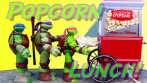 Teenage Mutant Ninja Turtles Coca-Cola Popcorn Machine Mikey Makes a Mess Spills Candy and Treats-7kH