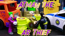 Batman Steals Car to Chase Joker and Arrested with Robin Waiting in Batcave with Spiderman Superhero-ukKZy