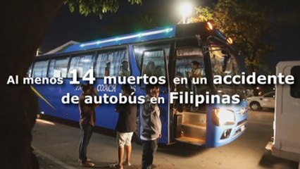 Al menos 14 muertos en un accidente de autobús en Filipinas