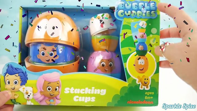 Play Doh BUBBLE GUPPIES SURPRISE EGGS Stacking Nesting Cups Pocoyo Disney Frozen HelloKitty-j1