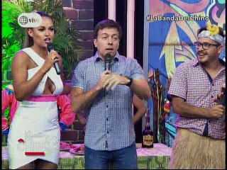 La Banda bailando y Retando a Juan Carlos Orderique y Angie Arizaga