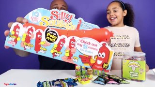 Silly Sausage Toy Challenge Game - Warheads Extreme Sour Candy - Family Fun Games-Nz7