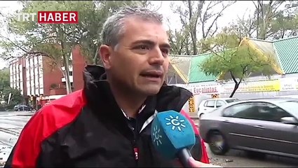 Fırtına ve kuvvetli yağış İspanya'da hayatı felç etti