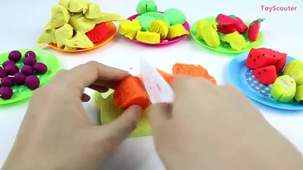 LEARN Fruit Names & Blend Fruit into SLIME Smoothies Toy Velcro Cutting Fruit Blender!