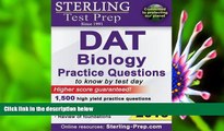 READ book Sterling DAT Biology Practice Questions: High Yield DAT Biology Questions Sterling Test