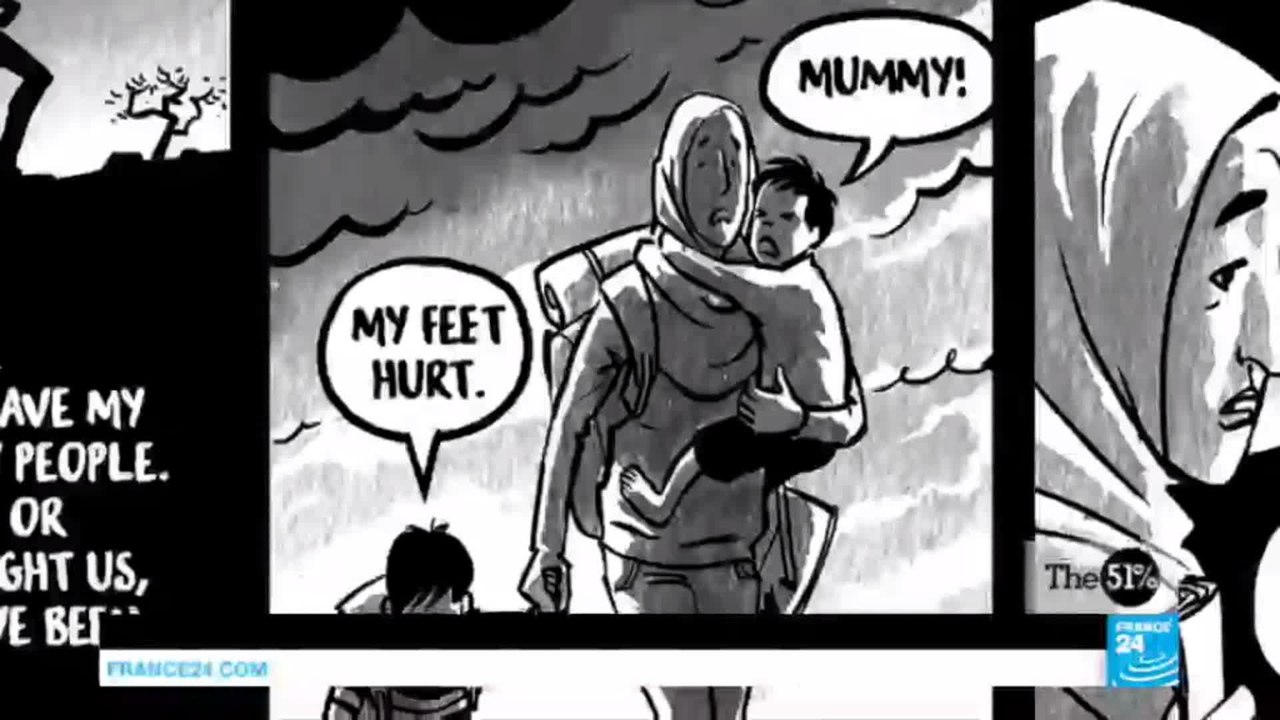 Sketching a Tale: Using comics to tell the stories of female refugees