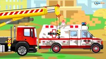 Пожарная Машина и Скорая помощь в Городе Весёлые МАШИНКИ Развивающие мультфильмы для детей