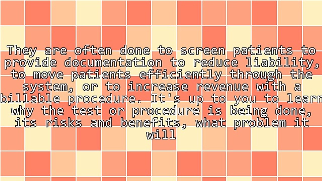 Do You Really Need That Test Or Procedure?