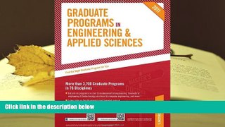 READ book Graduate Programs in Engineering   Applied Sciences (Peterson s Graduate Programs in