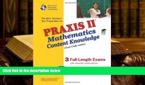 Popular Book  PRAXIS II Mathematics Content Knowledge (0061) w/CD-ROM (PRAXIS Teacher