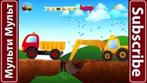 Diggers for Children :Tony the Truck and Construction Vehicles - Excavator Videos for Chil