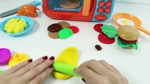 MICROWAVE OVEN TOY Play Dough Food Toy Food Cooking Set for Kids