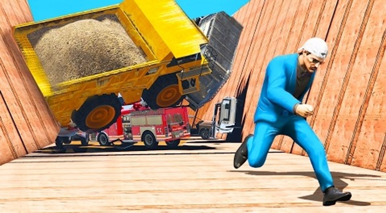 KWEBBELKOP-SURVIVE THE UNSTOPPABLE VEHICLE AVALANCHE! (GTA 5 Funny Moments)