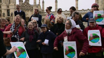 'One Day With Us' demonstrators call out Trump