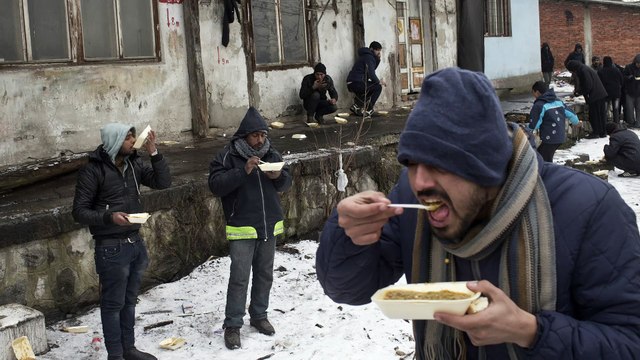 Serbie - Les réfugiés bloqués à Belgrade par moins 20°C